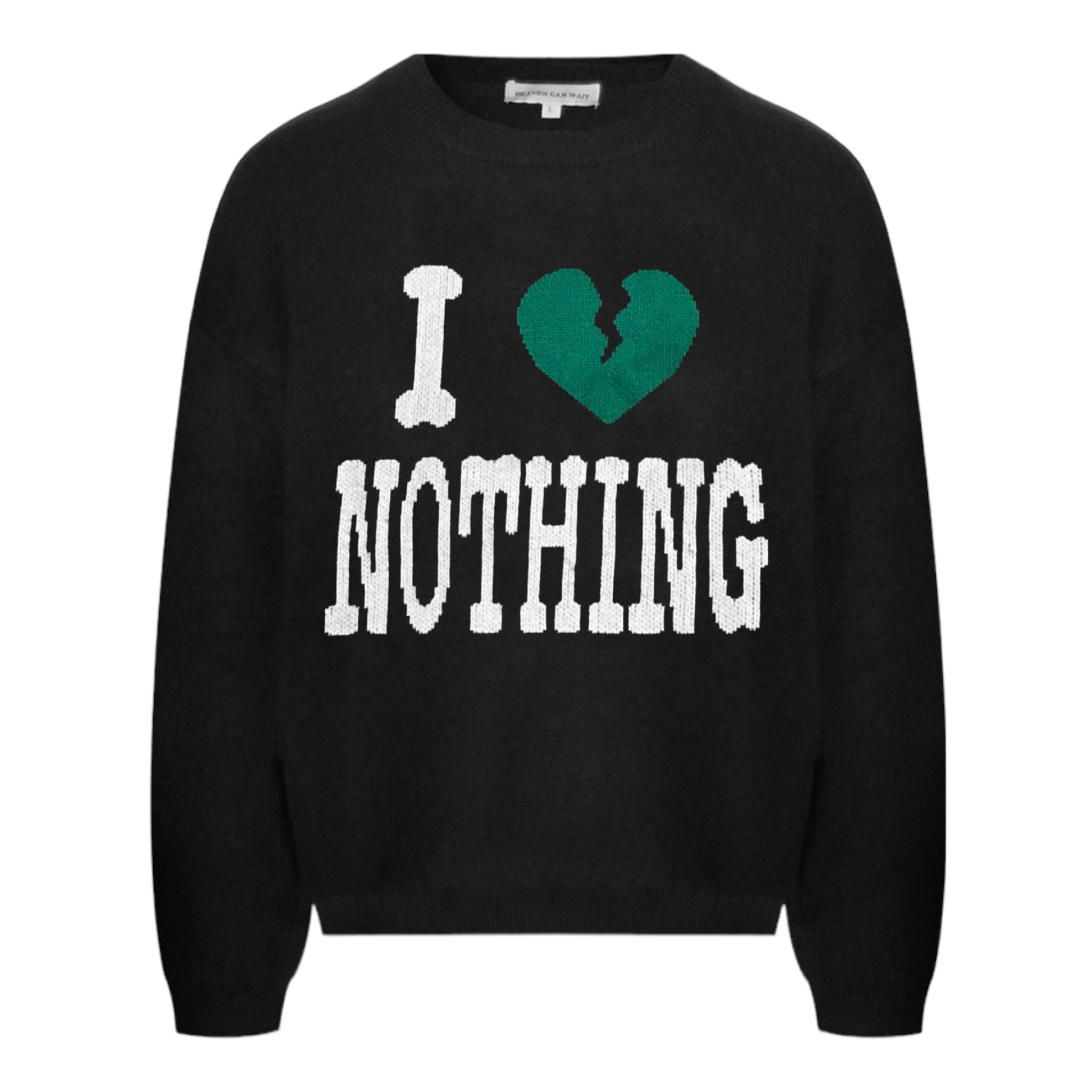 I Love Nothing Knit Black - Heaven Can Wait