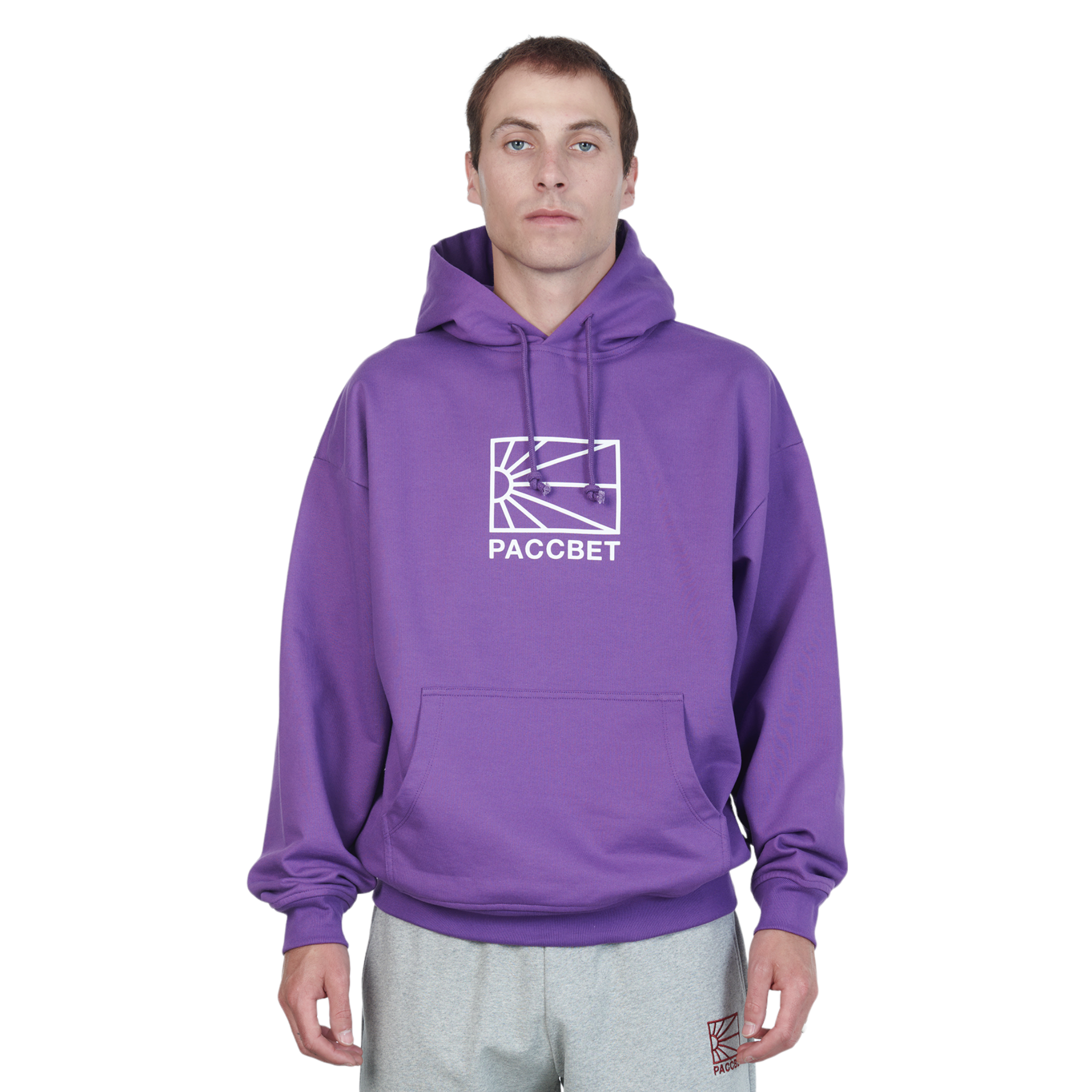 Men Logo Hoodie Purple - Rassvet