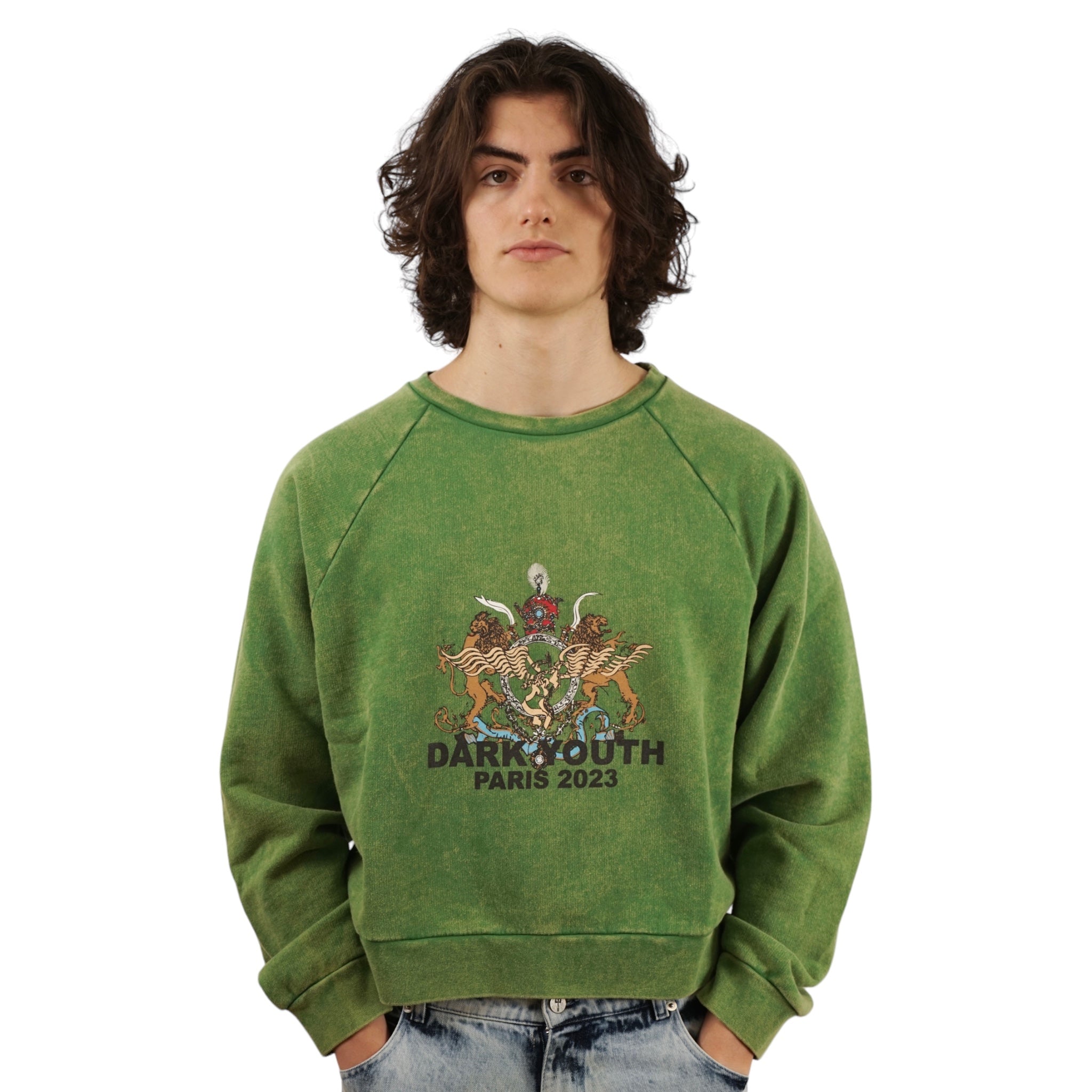 MEN SUNWASHED PRINTED SWEATSHIRT - KNIT - Liberal Youth Ministry