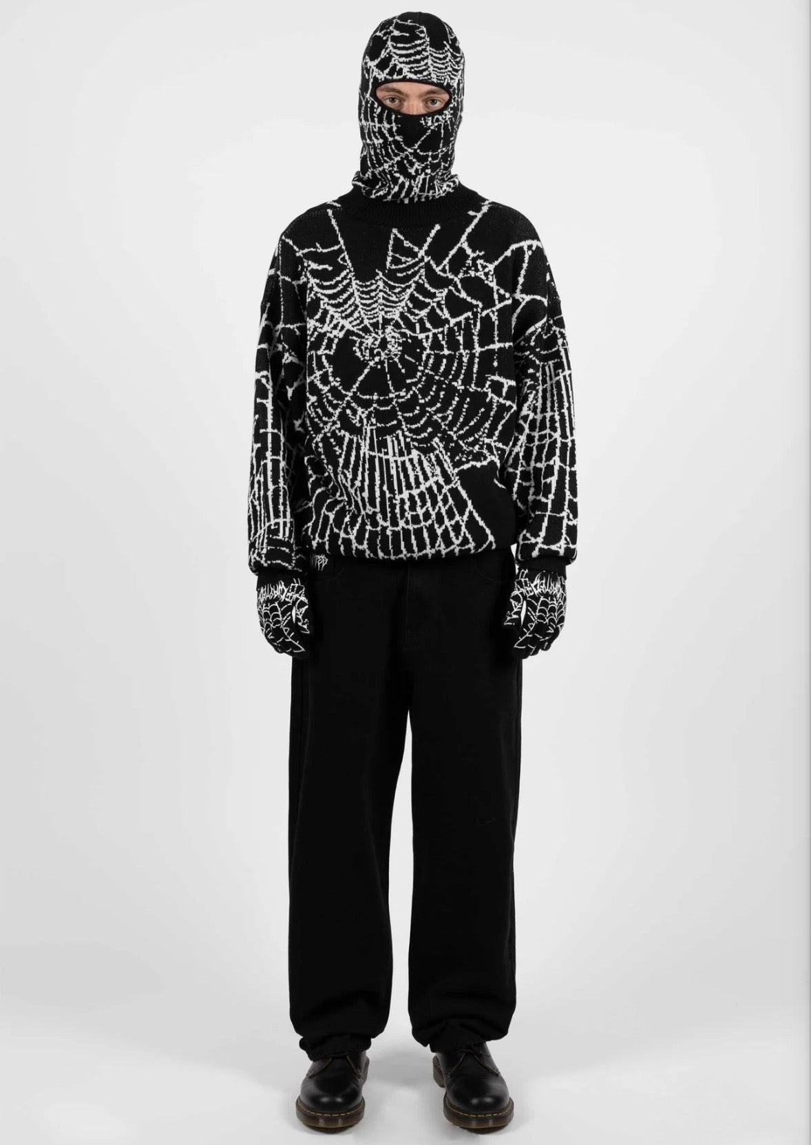 Grid Sweatshirt Black - Wasted Paris