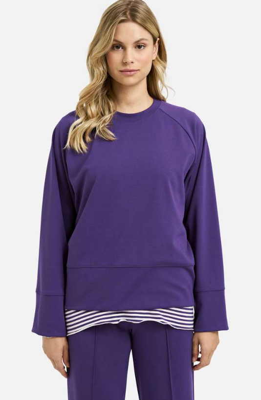 Sweatshirt raglan dark purple - Smith & Soul