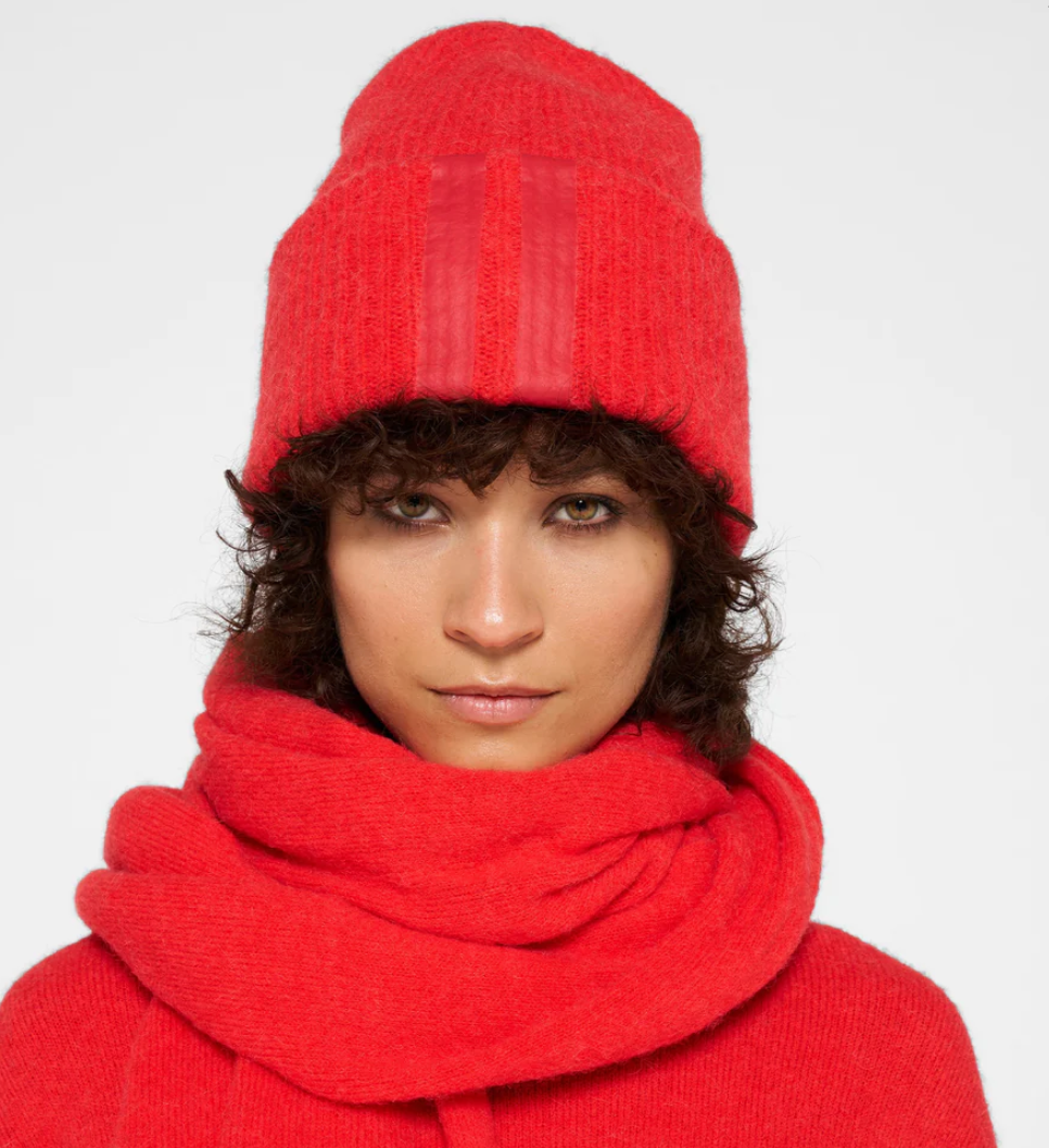 SOFT KNIT BEANIE coral red - 10 DAYS
