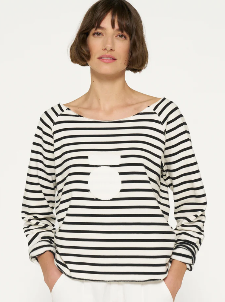 CROPPED ICON SWEATER STRIPES - 10DAYS