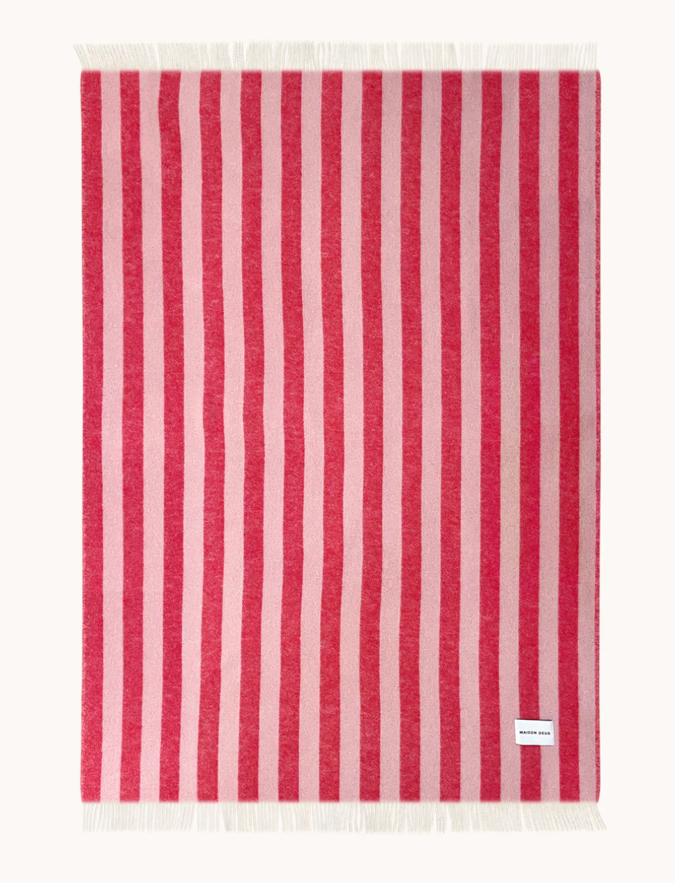 Candy Wrap Decke Navy Pink-Kirsch - Maison Deux