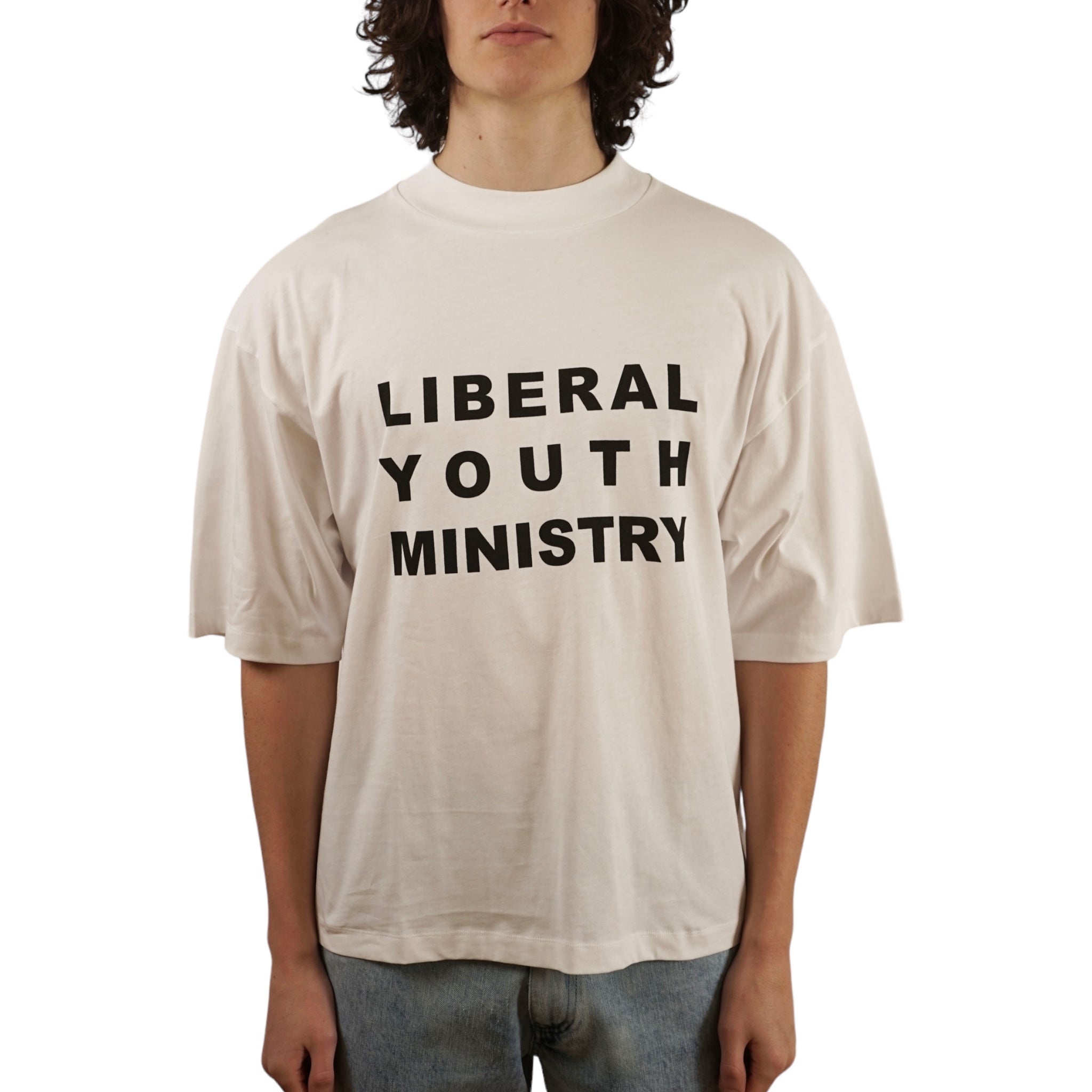 Men Classic LYM Oversized TShirt Logo Print - Knit - Liberal Youth Ministry