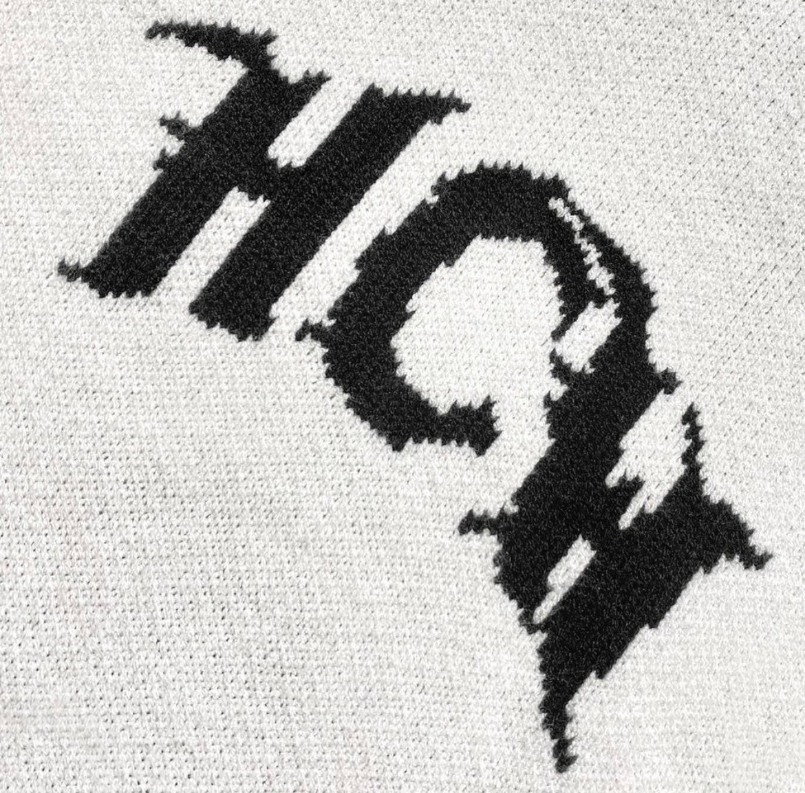 Logo Knit Black / White - Heaven Can Wait