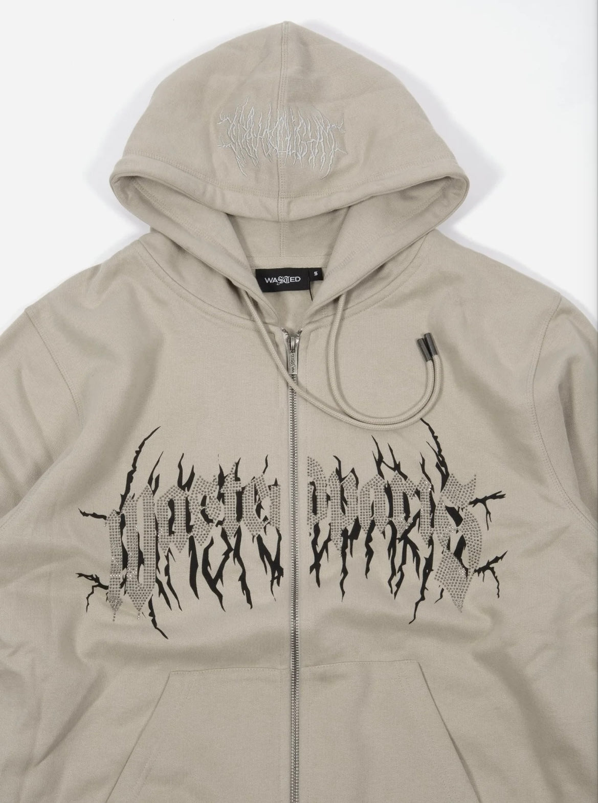 Iron Bliss Zip Hoodie Sand - Wasted Paris