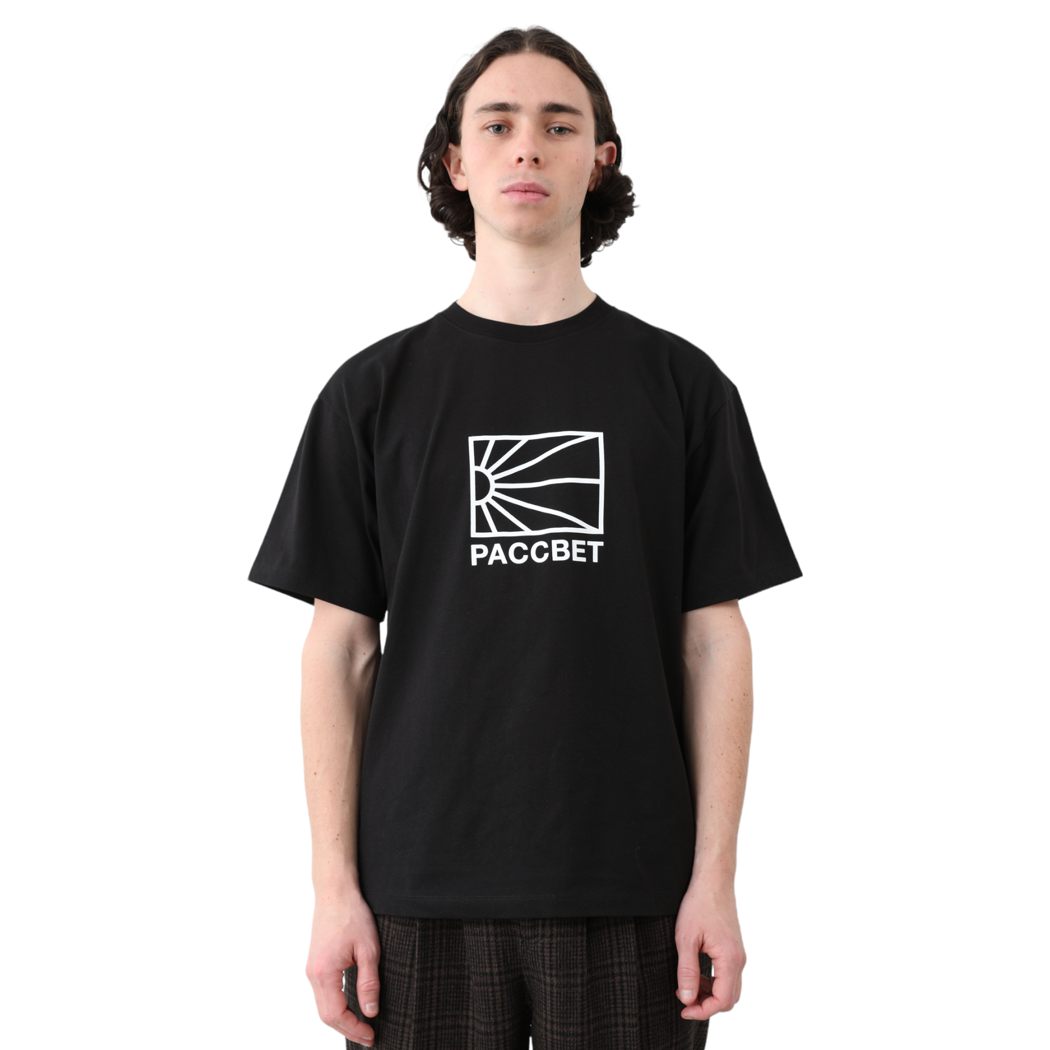Men Big Logo T-Shirt Knit Black - Rassvet (PACCBET)