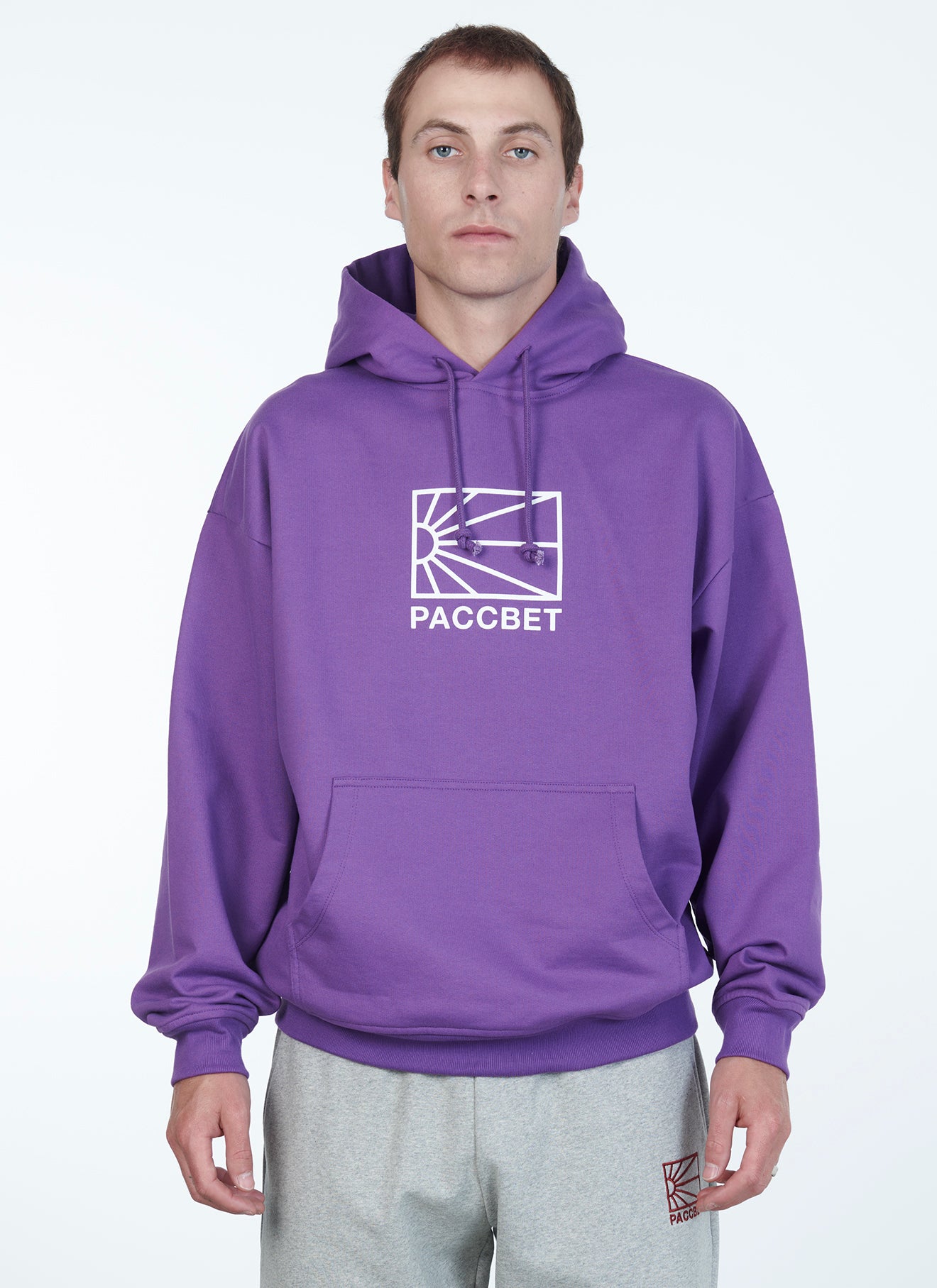 Men Logo Hoodie Purple - Rassvet